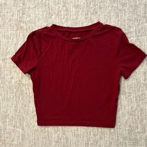 Wild Fable red baby tee size XS